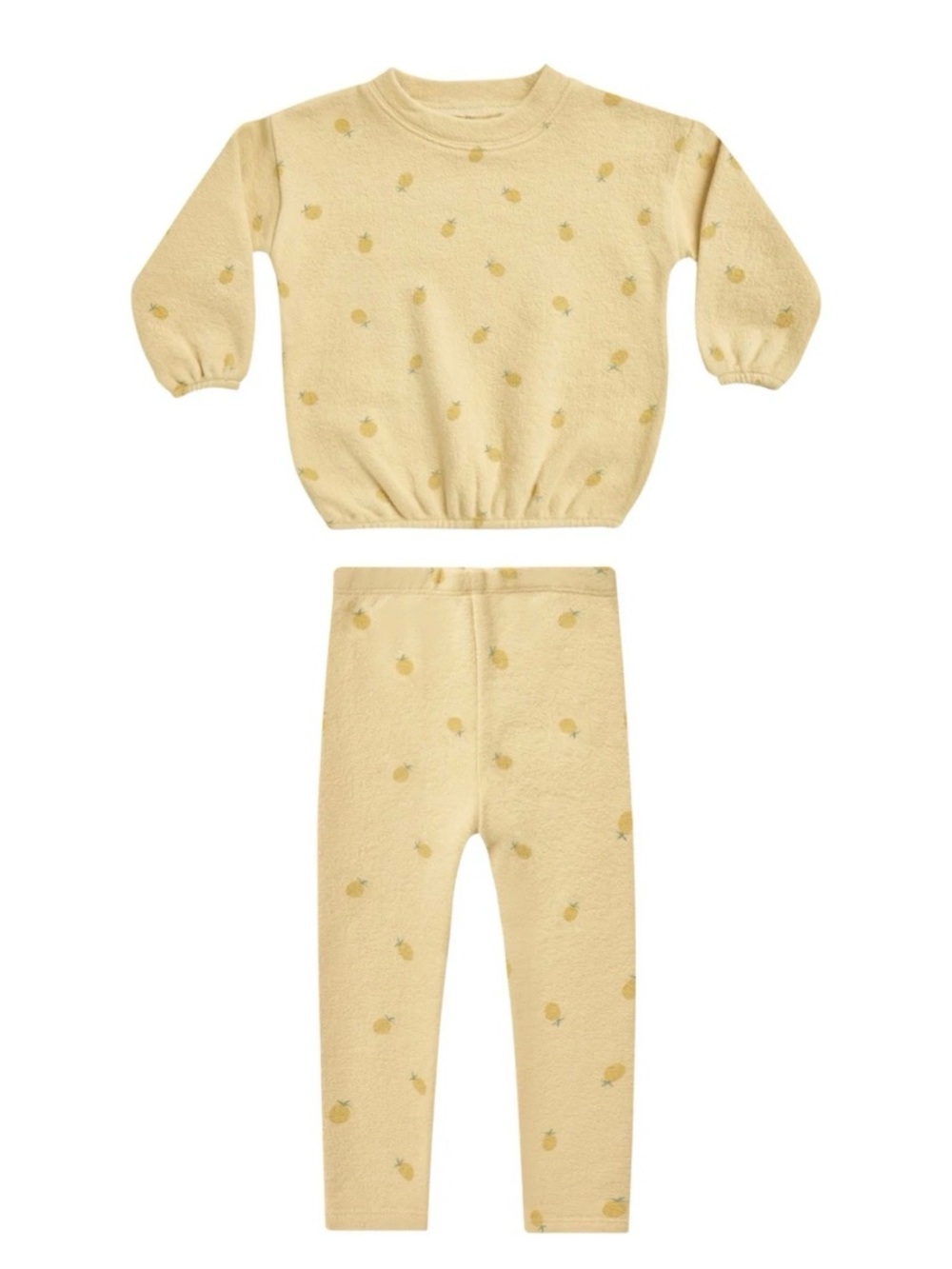 RYLEE + CRU Sweat + Pineapple Towelling Legging & Sweatshirt | Yellow